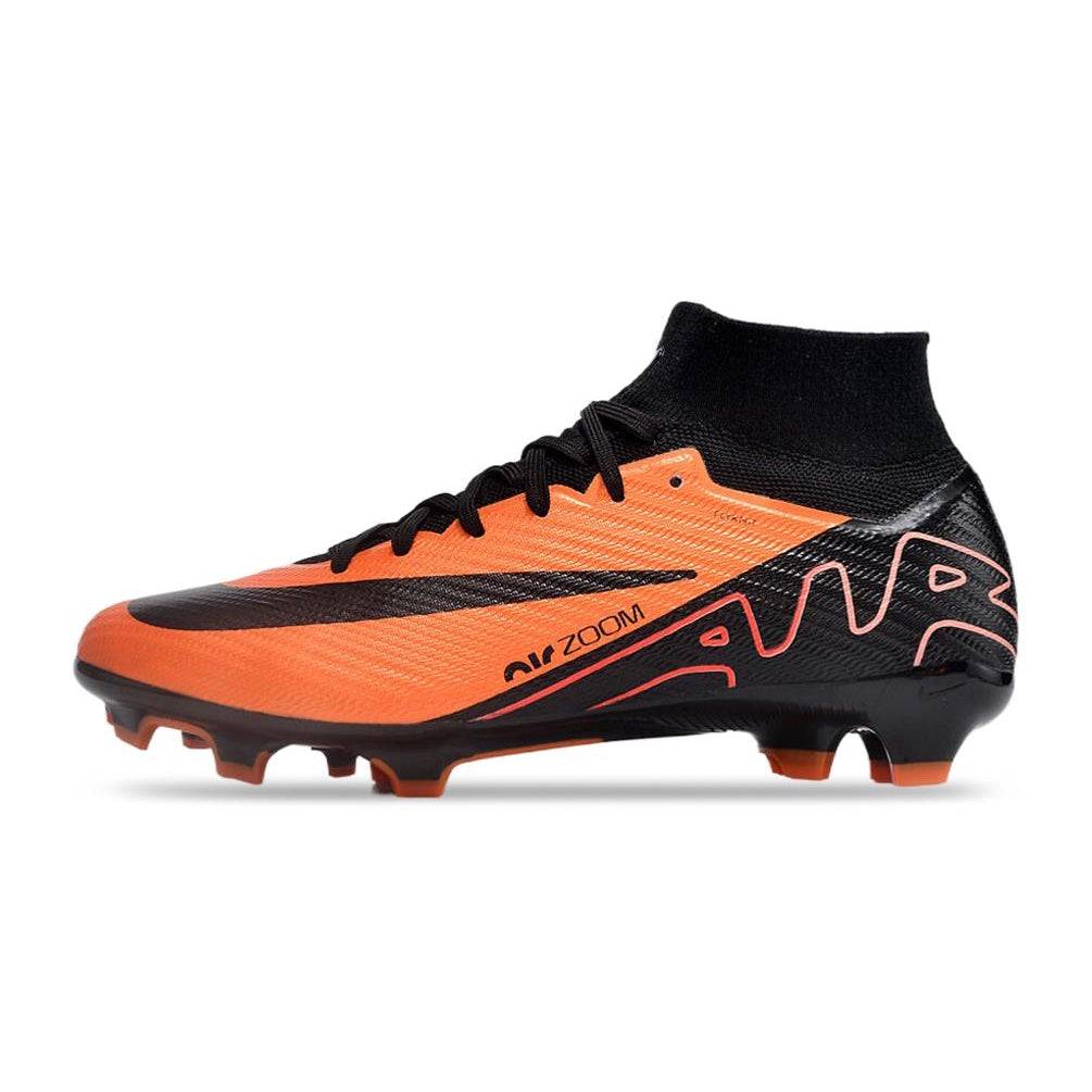 Zapatillas de fútbol Air Zoom Mercurial Superfly IX Elite FG Negro Y Naranja