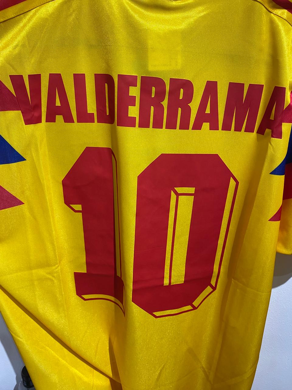 Camiseta Retro Colombia Valderrama Año 1990