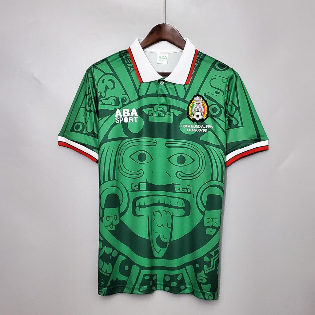 Camiseta Retro Mexico Cuauhtemoc Blanco Año 1998