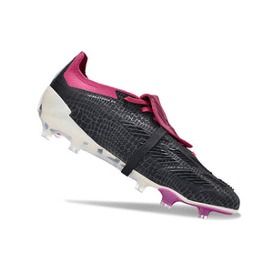 PREDATOR Precision + FG BOOTS Zapatos De Fútbol Negros Y Morados Eur 39-45