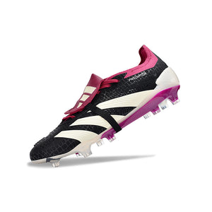 PREDATOR Precision + FG BOOTS Zapatos De Fútbol Negros Y Morados Eur 39-45