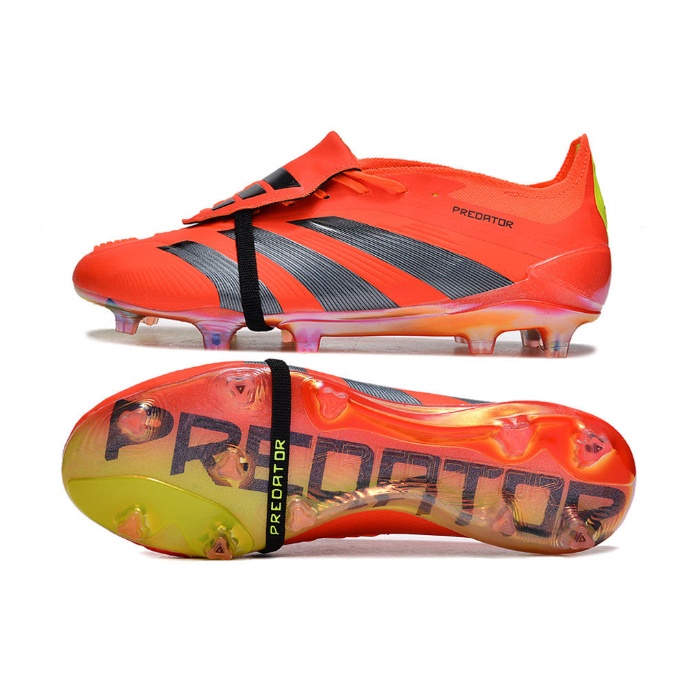 Predator Elite Lengua FG Naranja Zapatos De Fútbol Eur 39-45